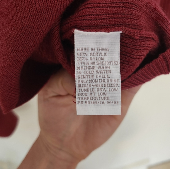 Red Knit Cardigan - Picture 8 of 9